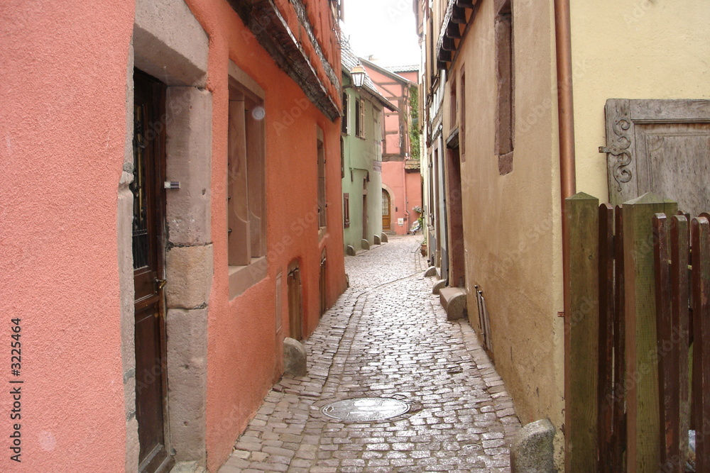 une rue colorée de riquewihr