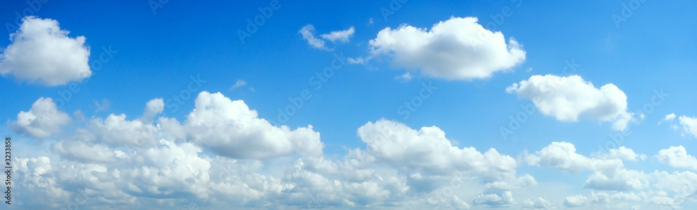 beautiful summer clouds - obrazy, fototapety, plakaty 