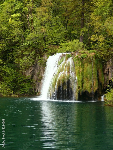 Fototapeta Naklejka Na Ścianę i Meble -  beautiful forest waterfall