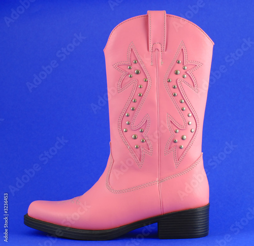 Foto pink cowboy boot