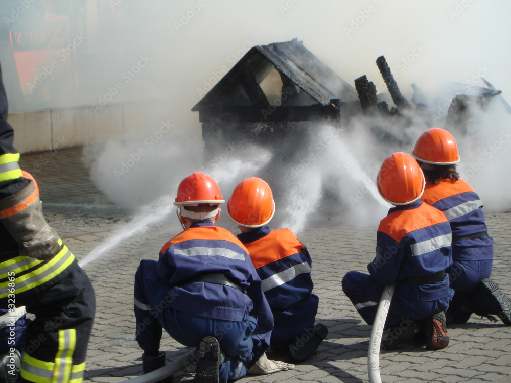 Naklejka premium fire brigade child 19