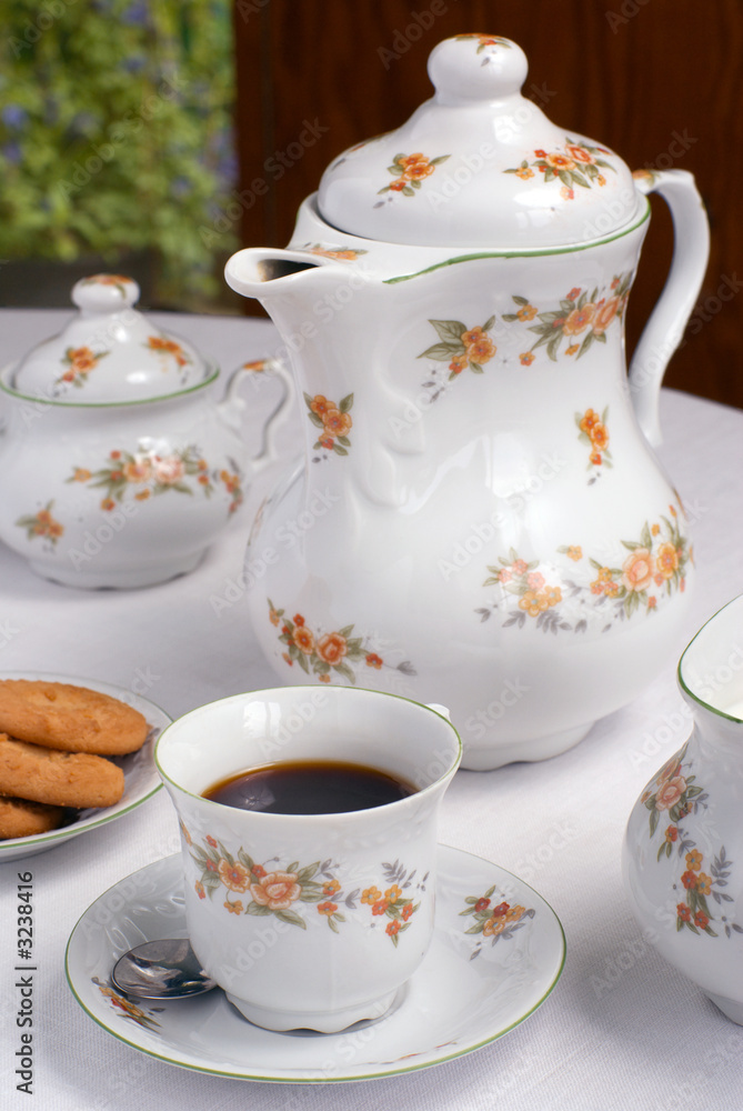 Fototapeta premium coffee set