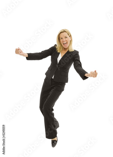 businesswoman dances