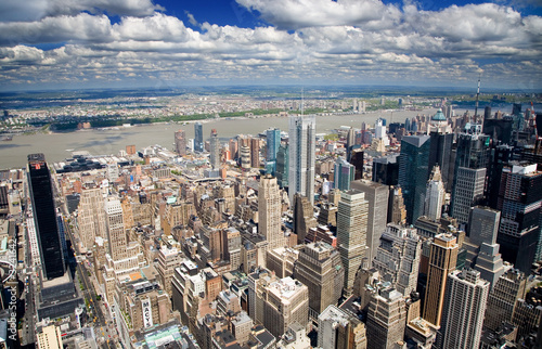 aerial view of west manhattan