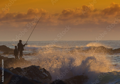 fisherman at sunrise