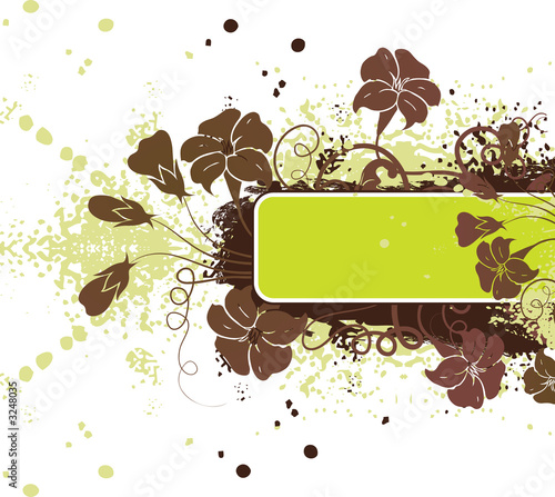 grunge floral background