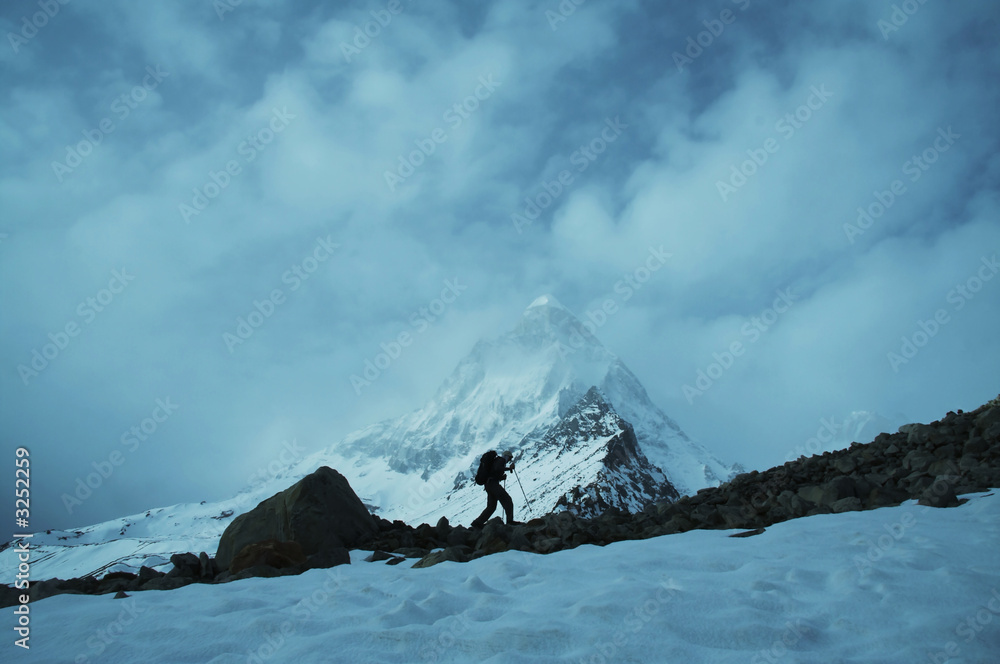 Fototapeta premium shivling peak in himalayan
