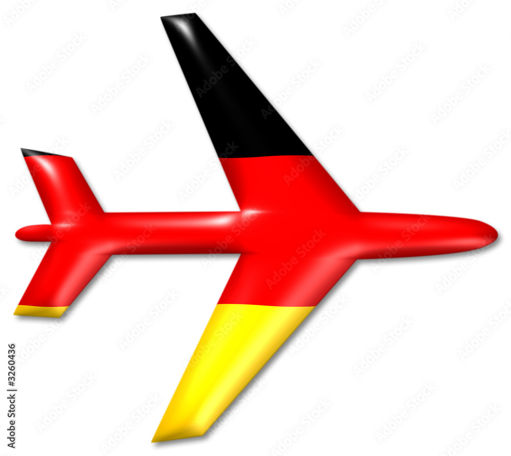 Obraz premium flugzeug deutschland airplane germany