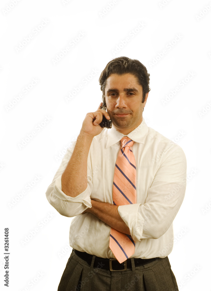 young executive on phone young executive on phone