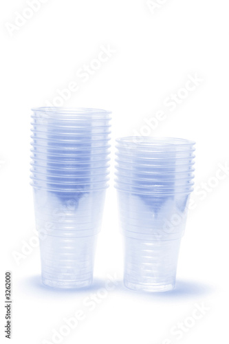 stacks of plastic cups
