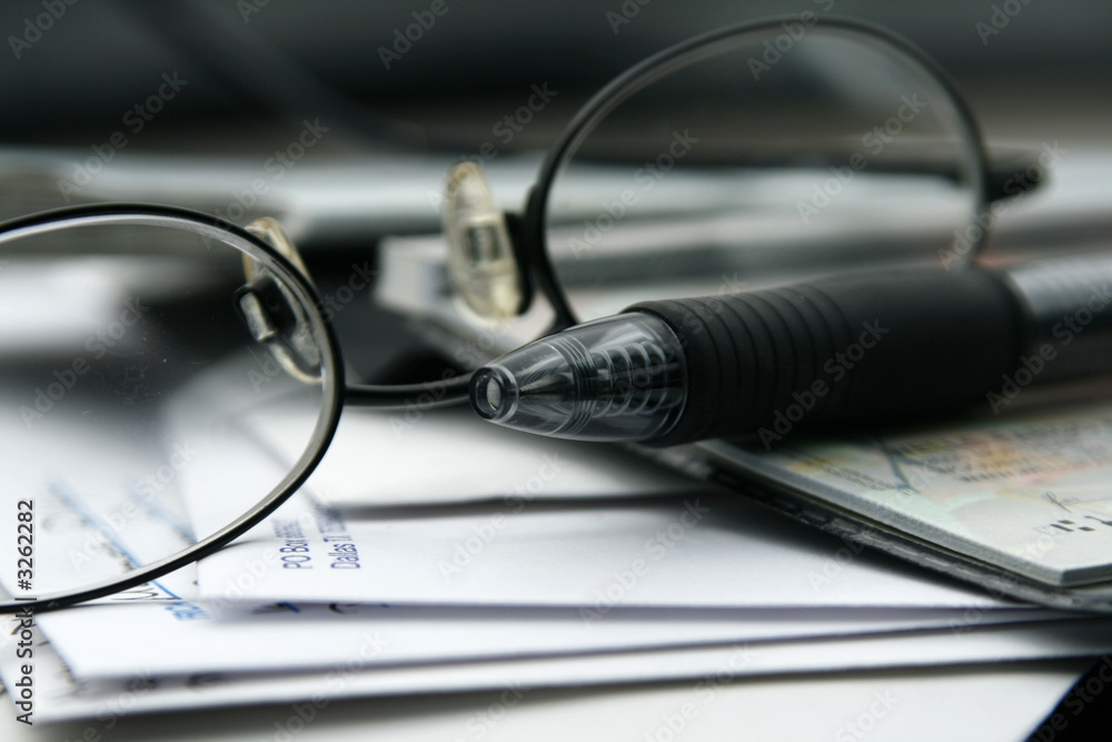 paying the bills with checks