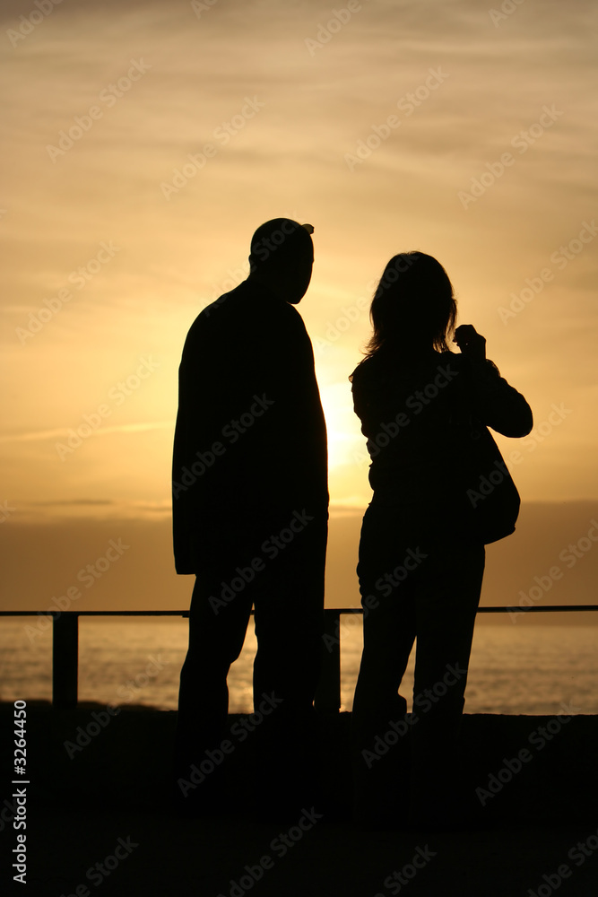 sunset couple