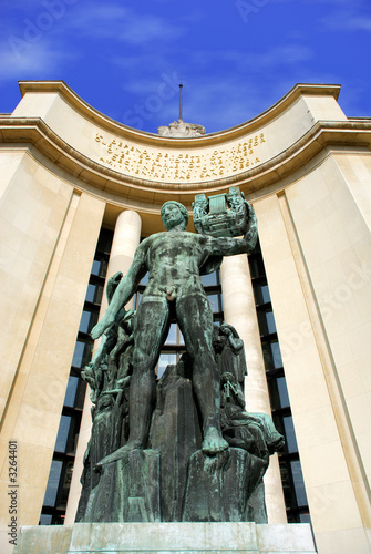 paris, monument in front of trocadero