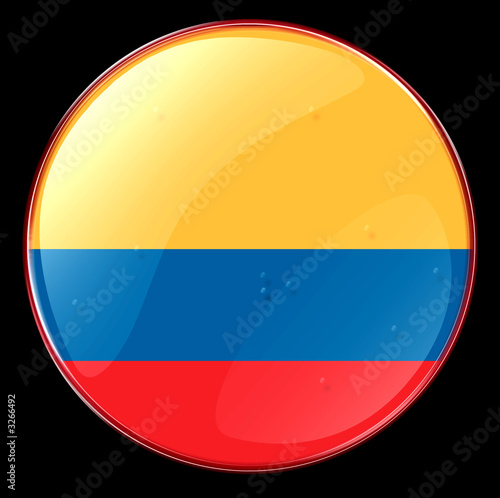 colombia flag button