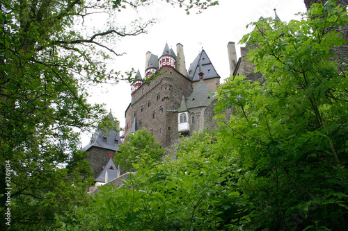 old castle. rhine river valley, germany