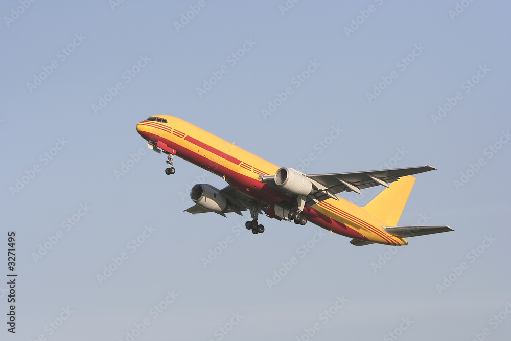airliner taking off airliner taking off