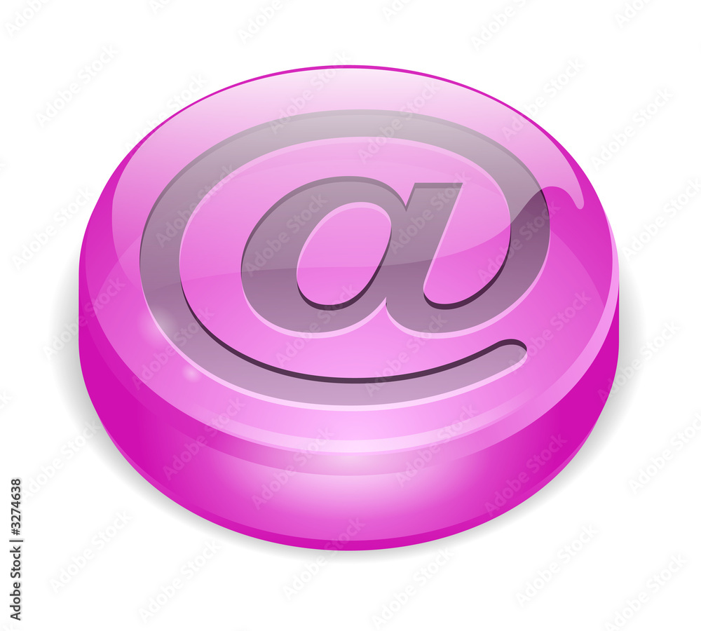 pastille arobase mauve pastille arobase mauve