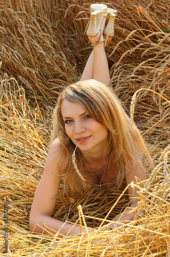 anna in wheat field 2