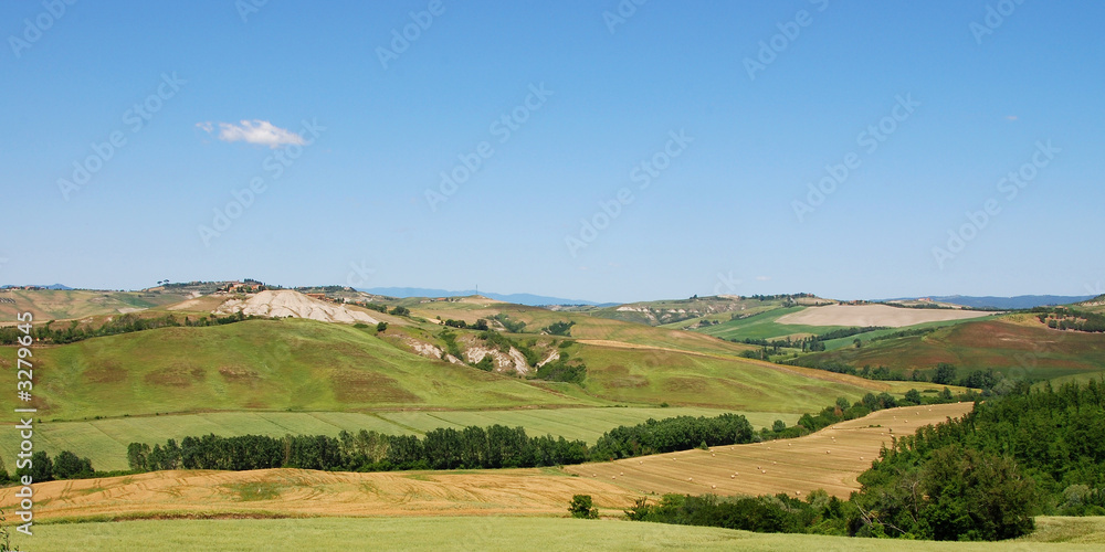 paesaggio da asciano, crete senesi