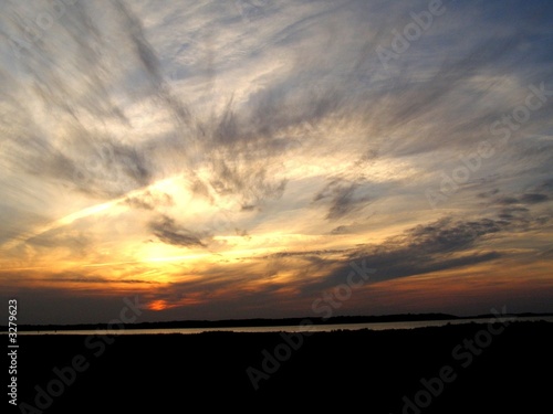 dark cloud sunset