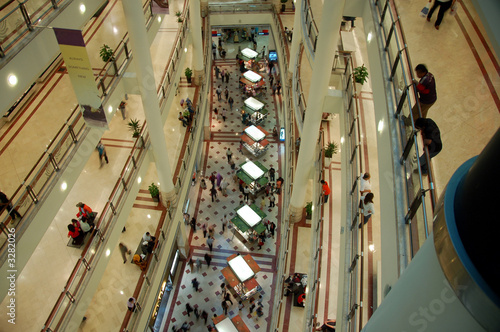 shopping mall with stalls