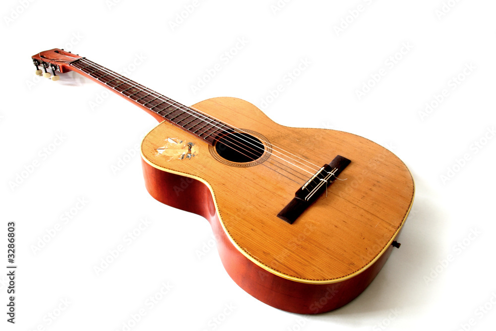 Fototapeta premium old acoustic guitar