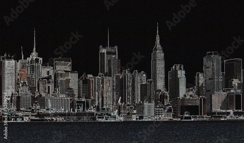 Photography city glow