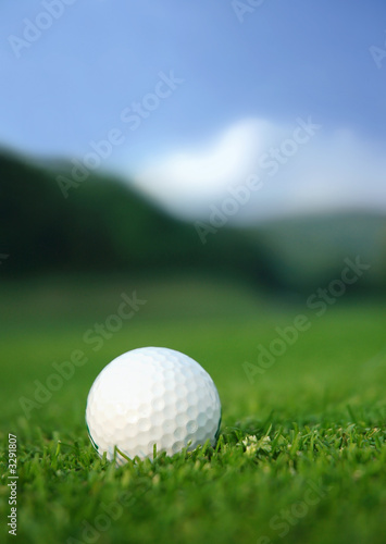 golf ball on the course