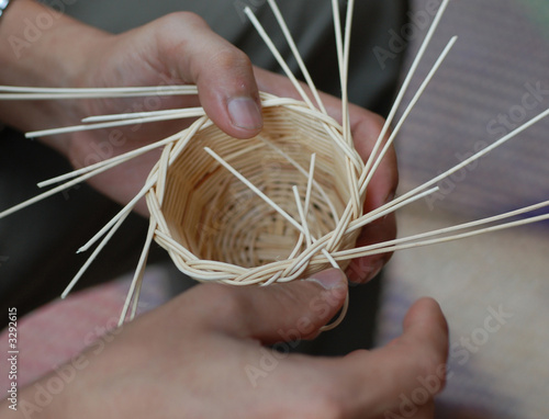 making of a mini basket 2