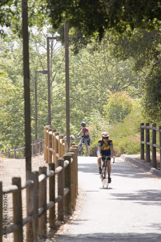 cyclist in ojai nature park