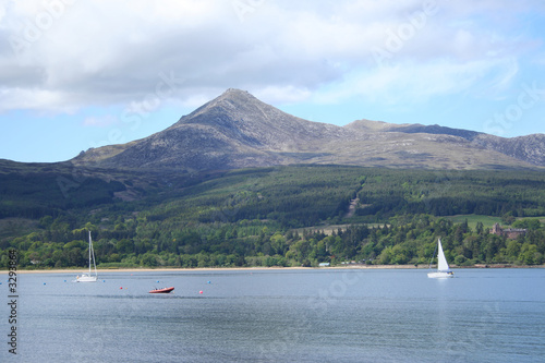 goatfell from brodick bay isle of arran