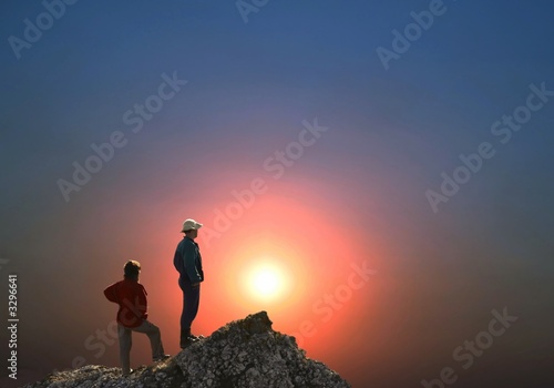 couple on sunset