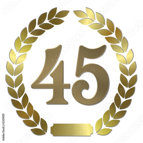 goldener lorbeerkranz 45 jahre