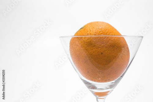 orange in a martini glass photo