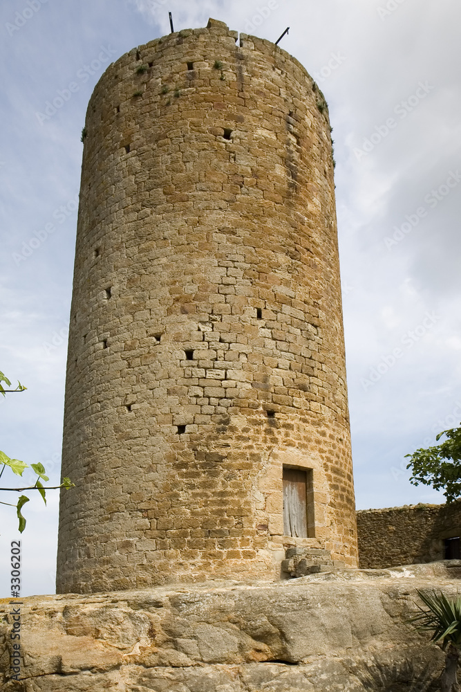tower in pals, catalonia