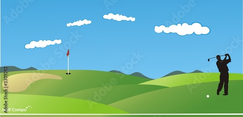 composicion de golf