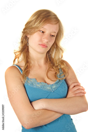 Foto schmollendes  mädchen