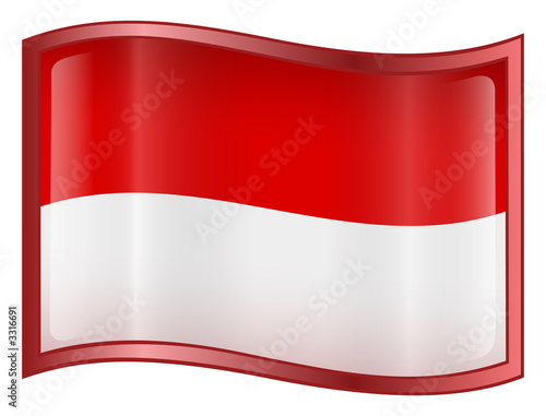 Free Download indonesia flag icon. (with clipping path) - GFXLoad