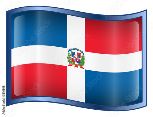 dominican republic flag icon.