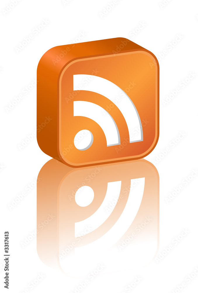 3D RSS icon 3D RSS icon