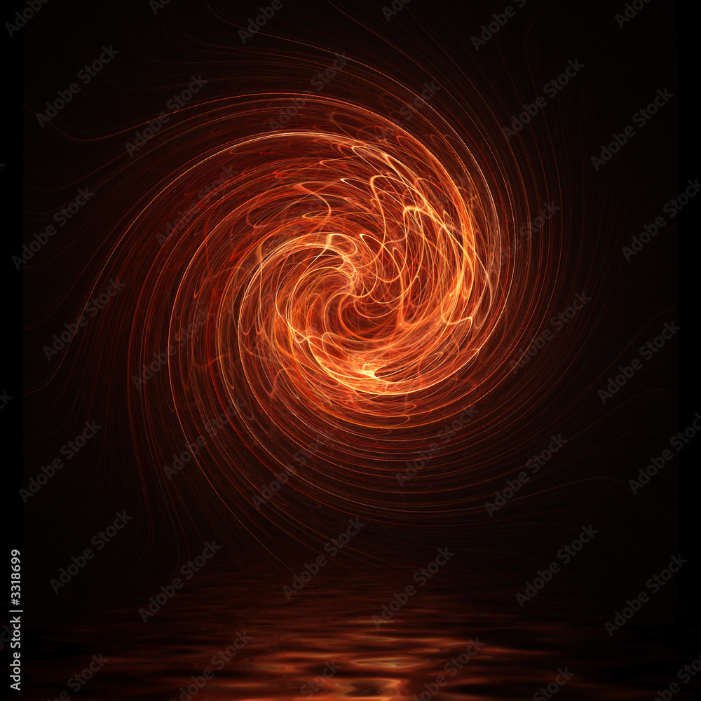 Fototapeta premium fire spiral