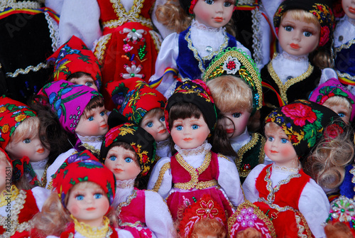 Fototapeta dolls in full color