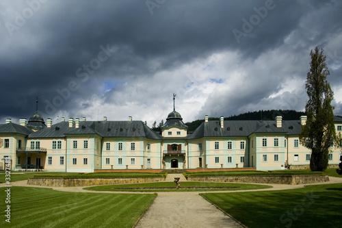 the baroque castle manetin