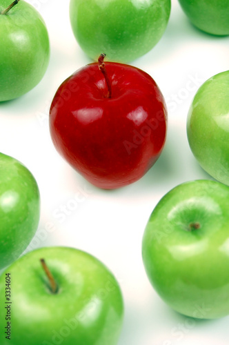red among green - vertical