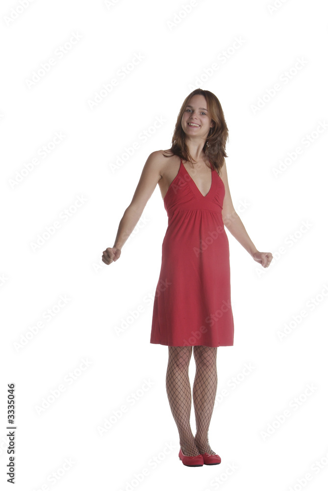 Fototapeta premium stehende frau