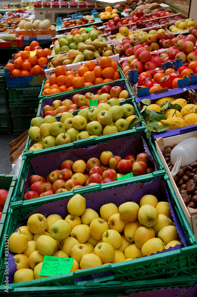 swiss summer fruit stand