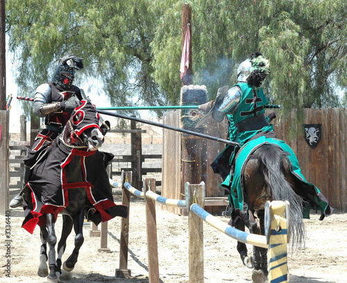 knights jousting