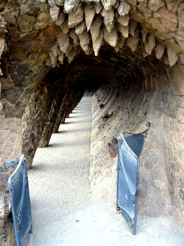 parc guell, designed by spanish architect gaudi #3336611