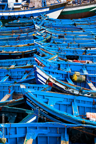 Quadro su tela blue fishing boats