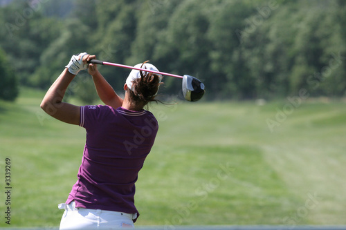 lady golf swing